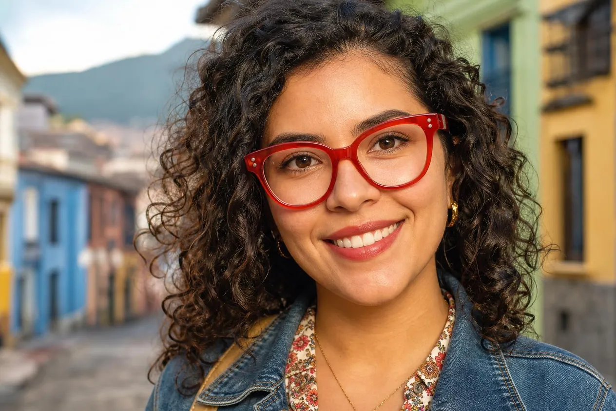 Modelo con lentes Transitions claros
